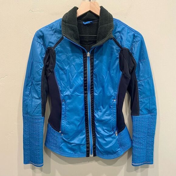 Lululemon Run Bundle Up Jacket Beaming Blue/Black - Size: 4 - Picture 2 of 12